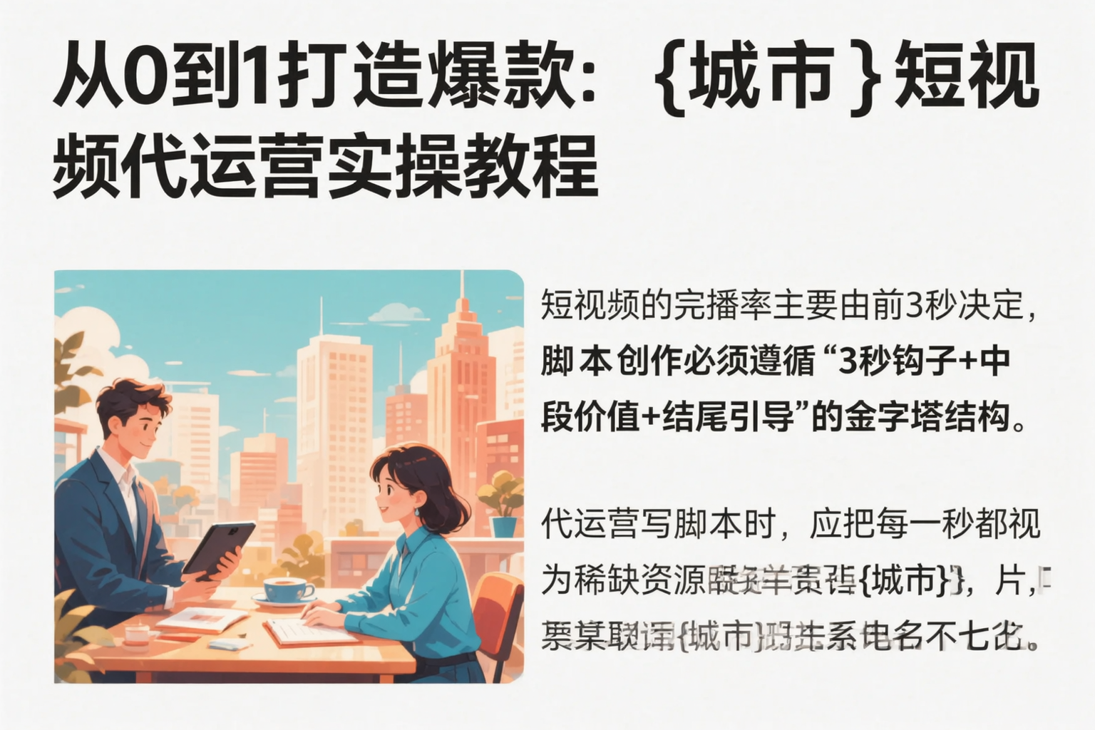 从0到1打造爆款：济宁短视频代运营实操教程