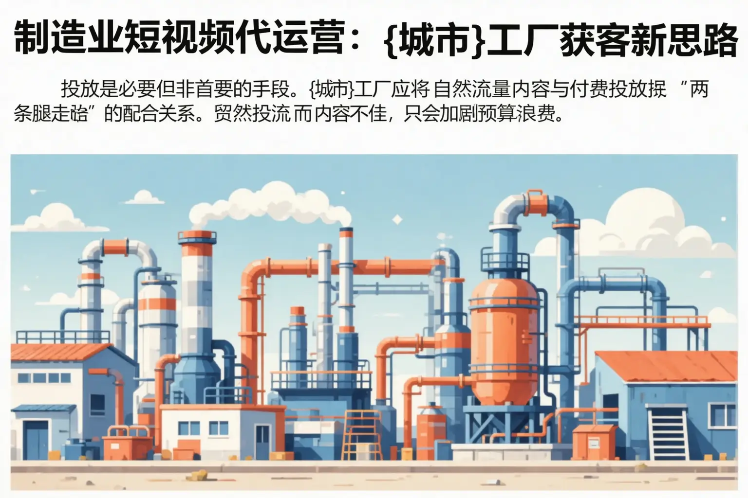 制造业短视频代运营:济宁工厂获客新思路