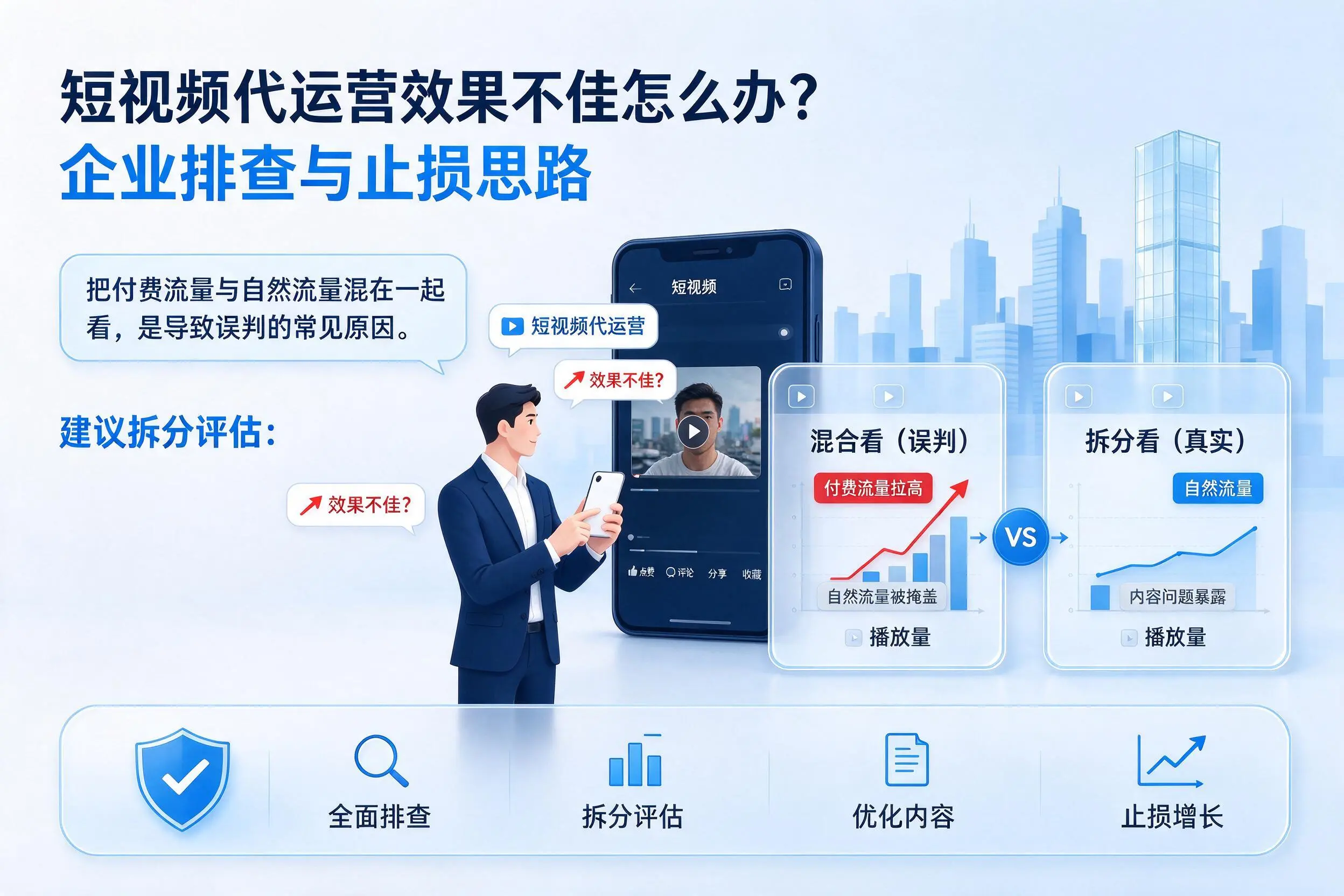 短视频代运营效果不佳怎么办？济宁企业排查与止损思路