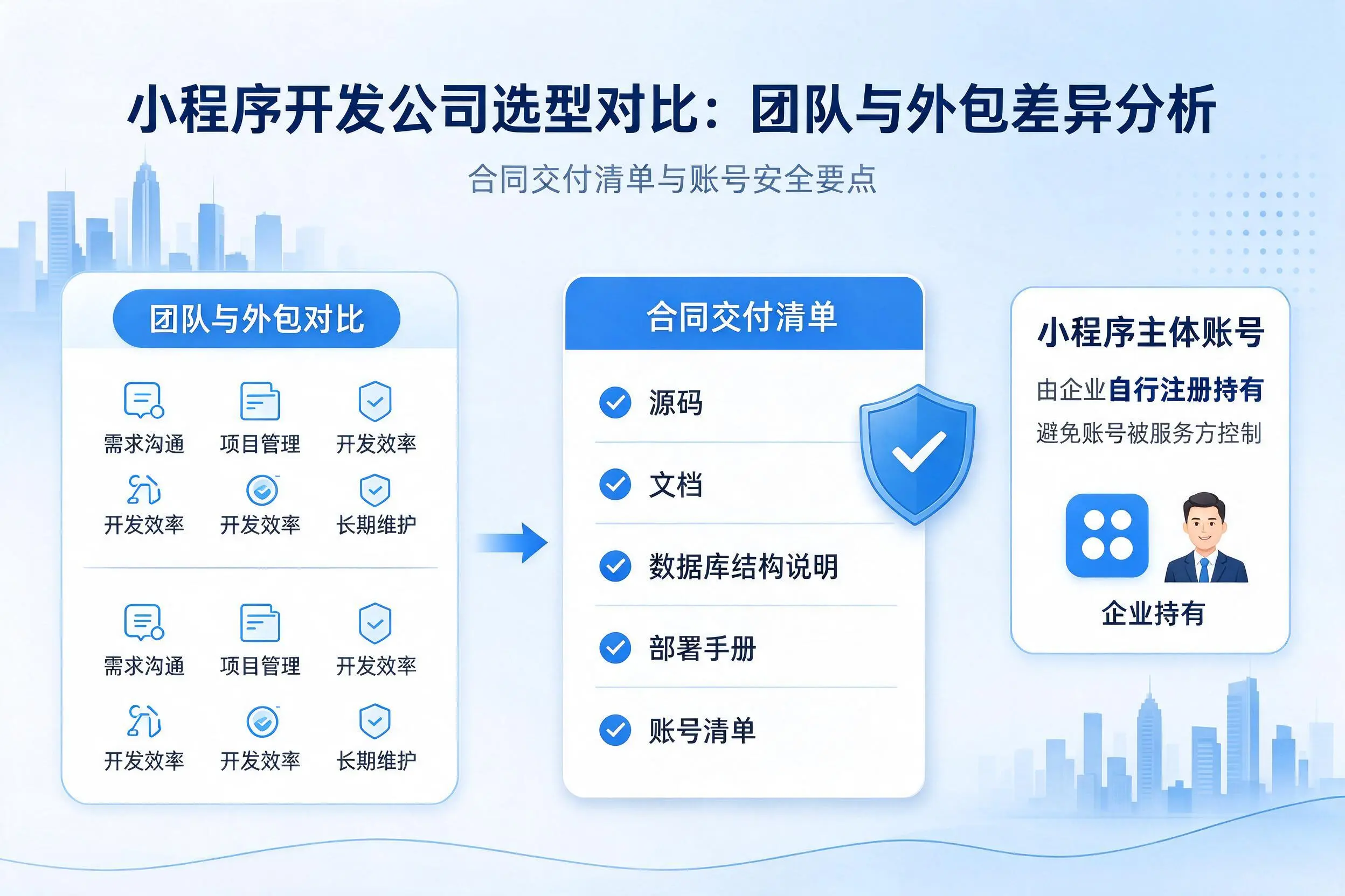 济宁小程序开发公司选型对比:团队与外包差异分析