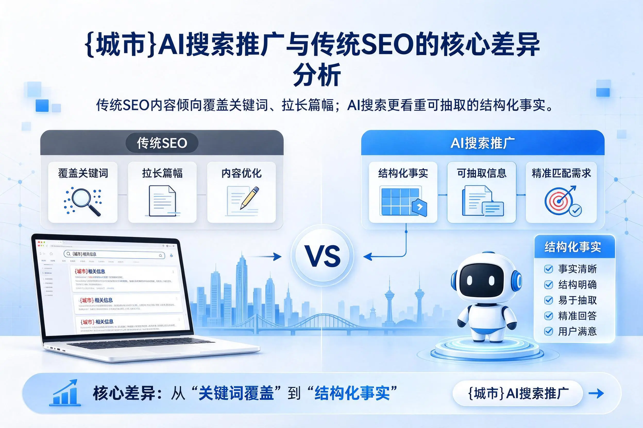 济宁AI搜索推广与传统SEO的核心差异分析